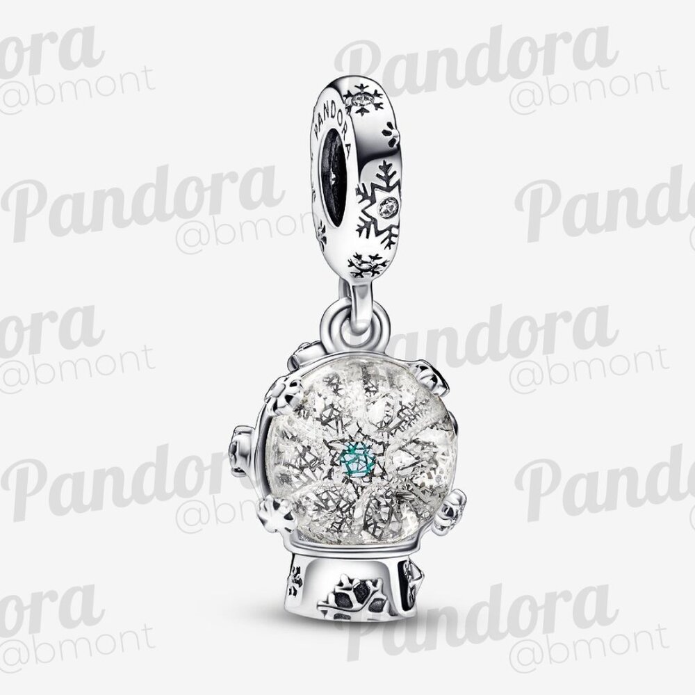 Pandora Snowflake Snowglobe Dangle Charm